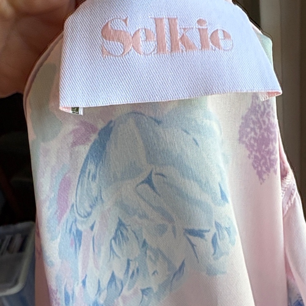Selkie Pastel Floral Ruffle Blouse - Picture 4 of 8